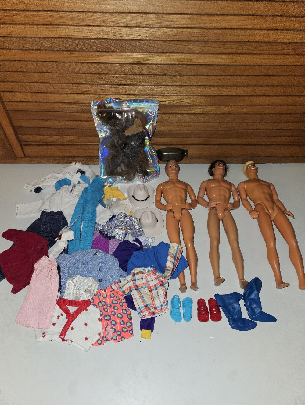 HUGE Ken Dolls Accessories And Clothing Lot